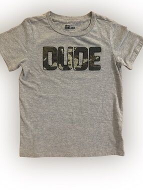 Epic Threads Boys Size 6 Army DUDE Short Sleeve Shirt